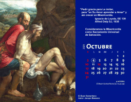 Octubre <small><small>El Buen Samaritano. Detalle.</small></small>