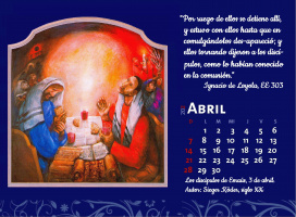 ABRIL Los discípulos de Emaús, 3 de abril