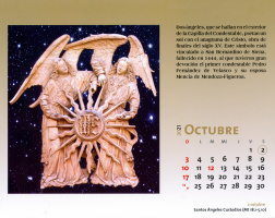 Dos ángeles con el anagrama de Jesús Catedral de Burgos. VIII Centenario